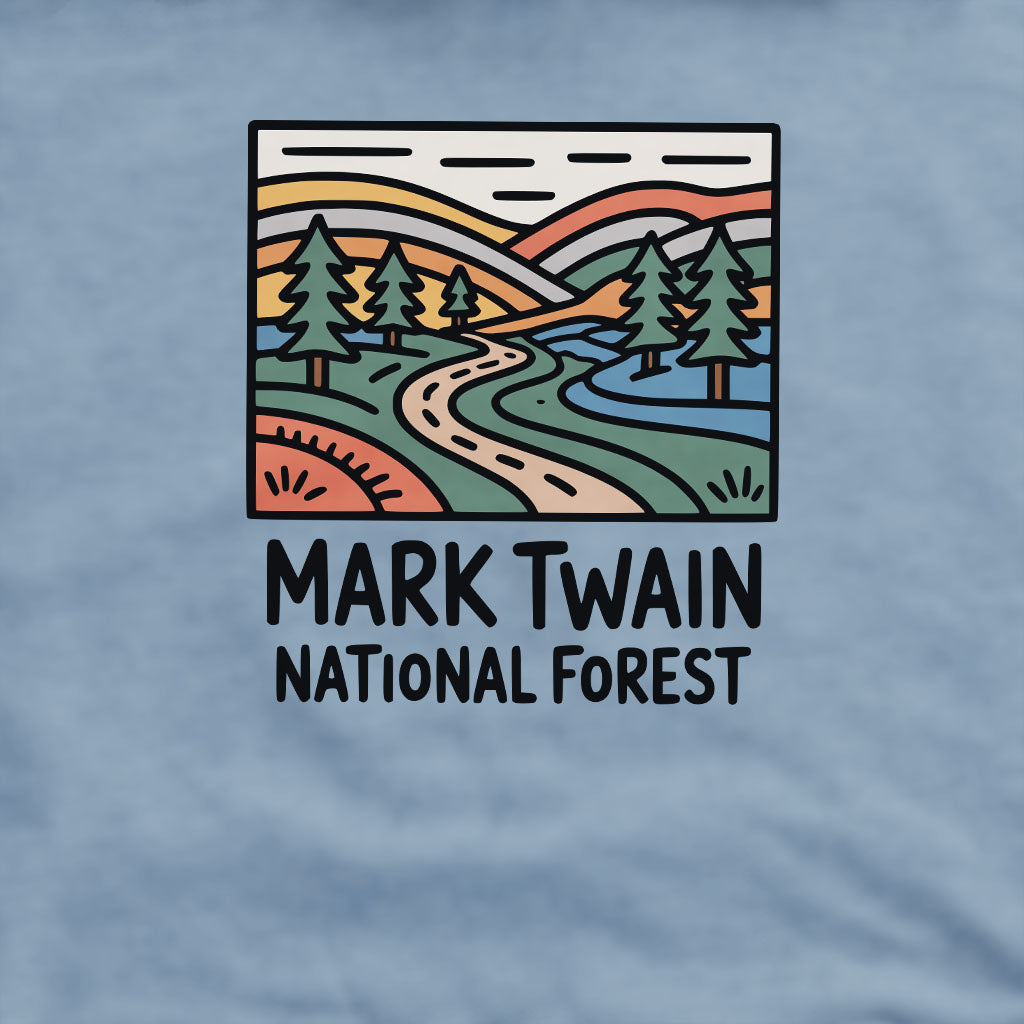 Mark Twain National Forest Crewneck Sweatshirt Adventure and Outdoors Themed Sweatshirt