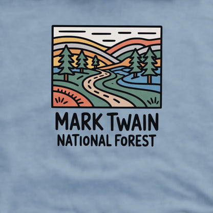 Mark Twain National Forest Crewneck Sweatshirt Adventure and Outdoors Themed Sweatshirt