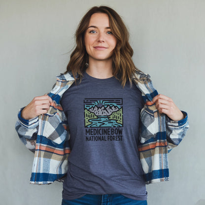 Medicine Bow National Forest T-Shirt Adventure and Outdoors Themed T-Shirt