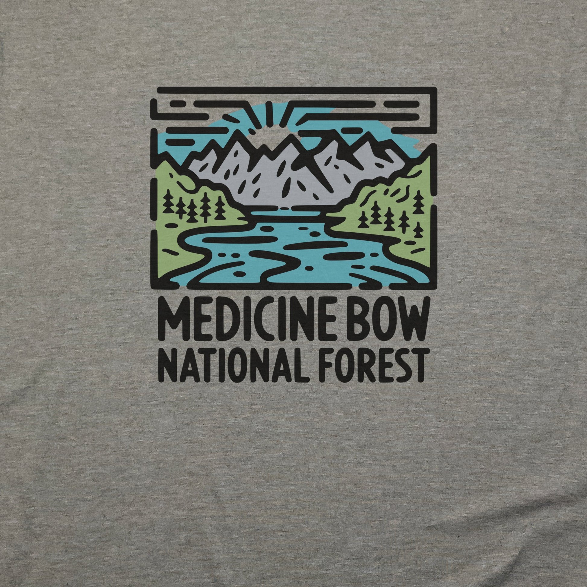 Medicine Bow National Forest T-Shirt Adventure and Outdoors Themed T-Shirt