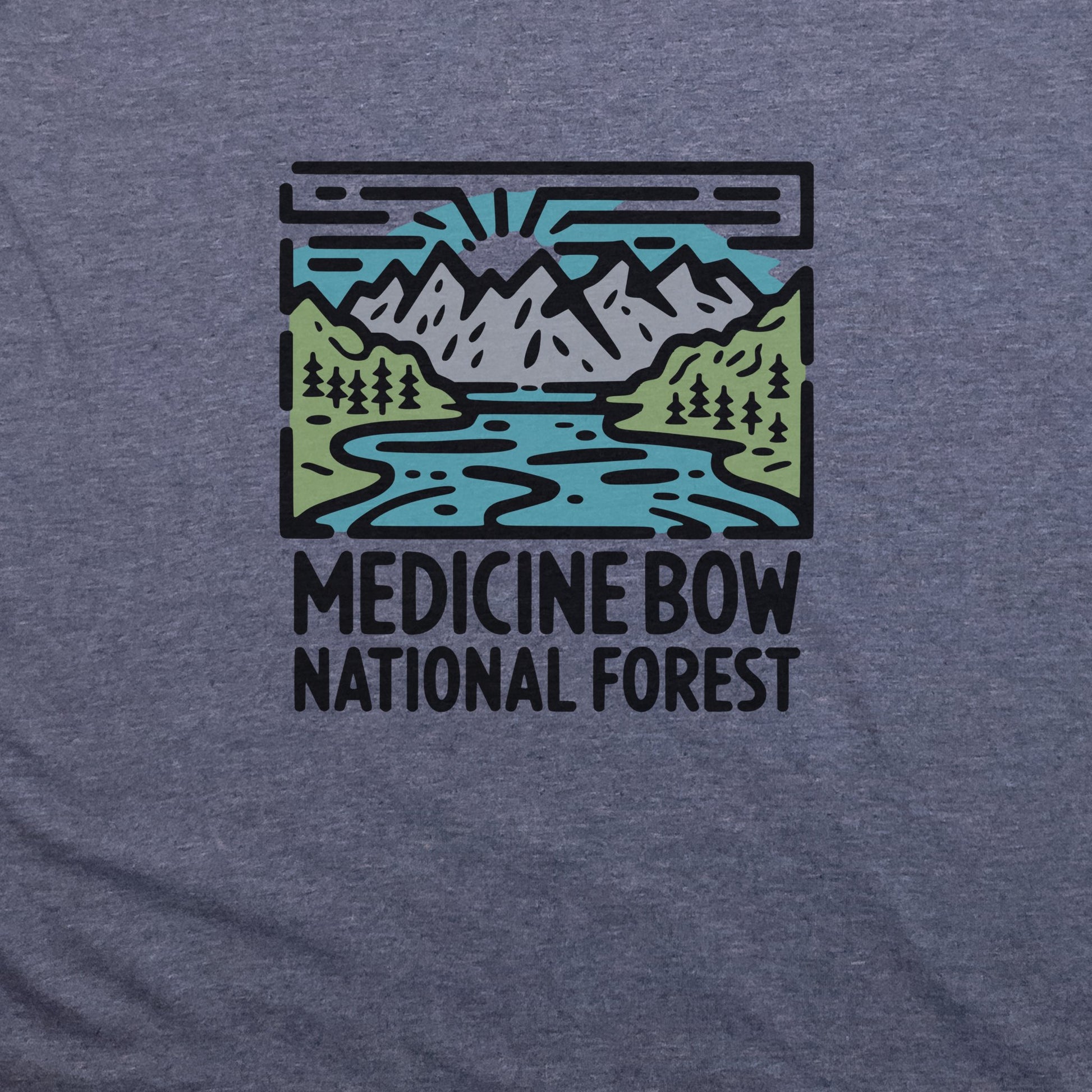 Medicine Bow National Forest T-Shirt Adventure and Outdoors Themed T-Shirt