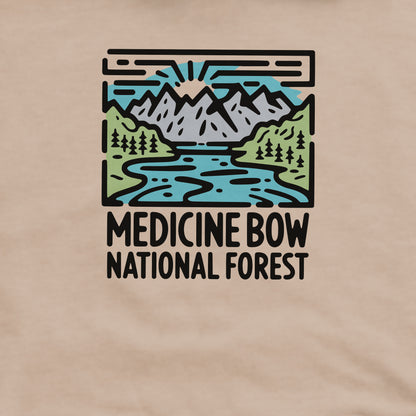Medicine Bow National Forest Crewneck Sweatshirt Adventure and Outdoors Themed Sweatshirt