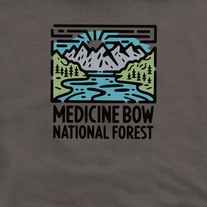Medicine Bow National Forest Crewneck Sweatshirt Adventure and Outdoors Themed Sweatshirt