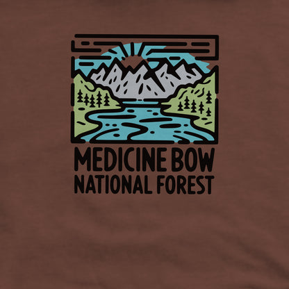 Medicine Bow National Forest Crewneck Sweatshirt Adventure and Outdoors Themed Sweatshirt
