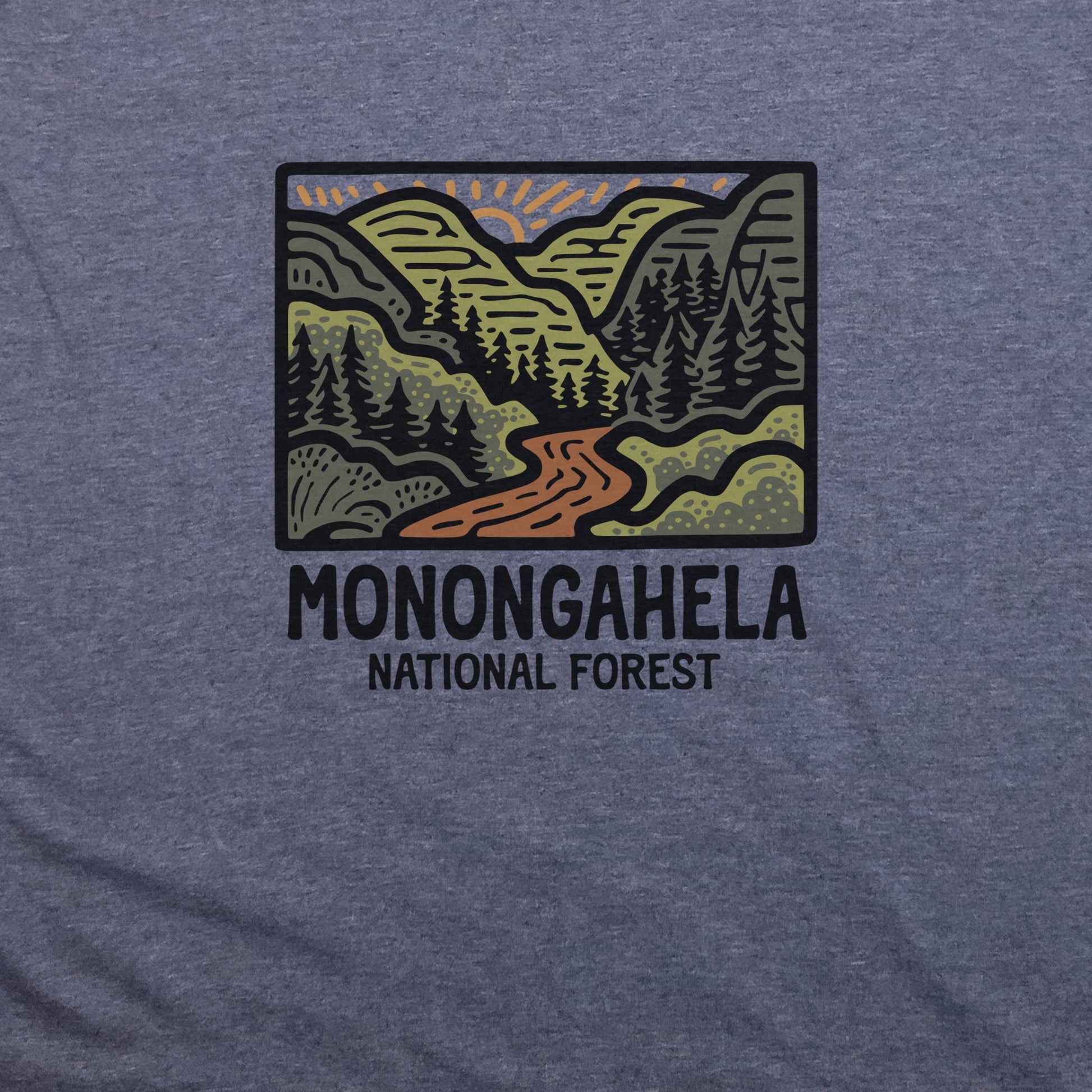 Monongahela National Forest T-Shirt Adventure and Outdoors Themed T-Shirt