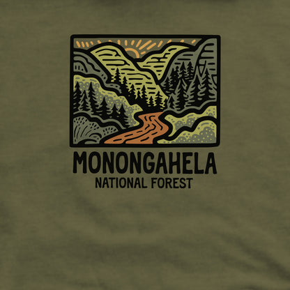 Monongahela National Forest Crewneck Sweatshirt Adventure and Outdoors Themed Sweatshirt