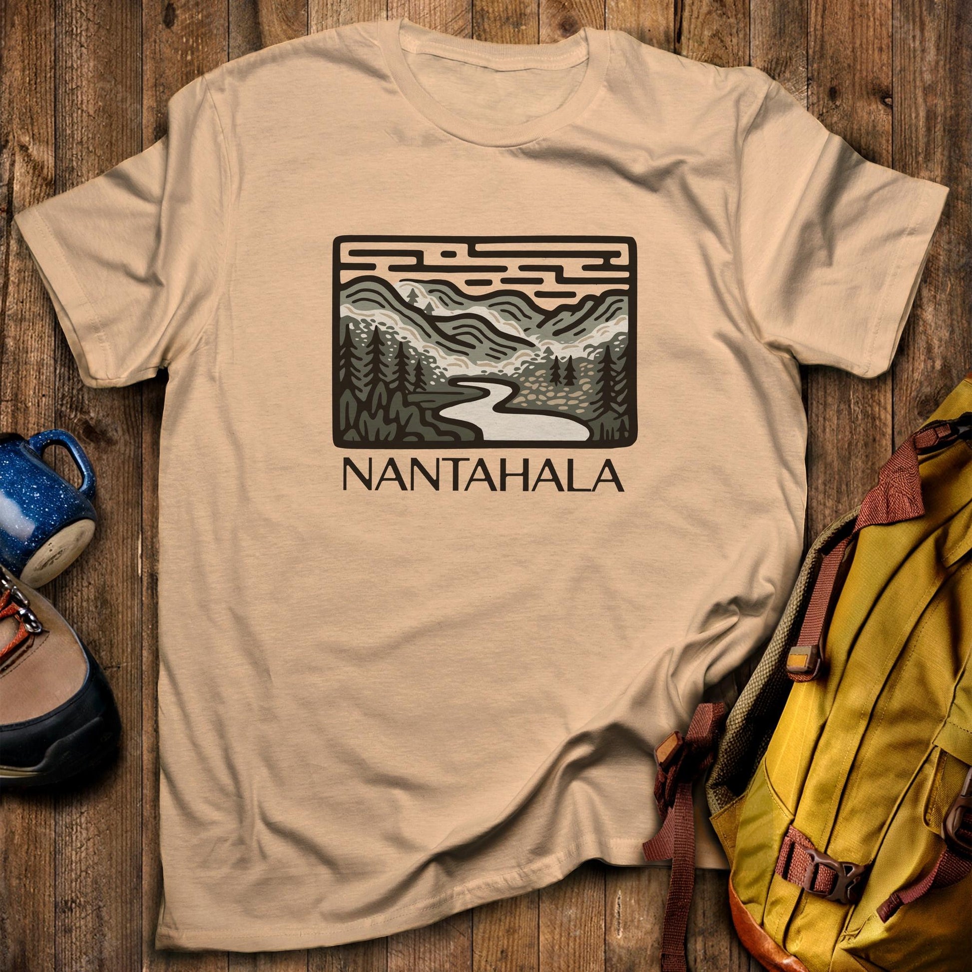 Nantahala National Forest T-Shirt Sand Adventure and Outdoors Themed T-Shirt