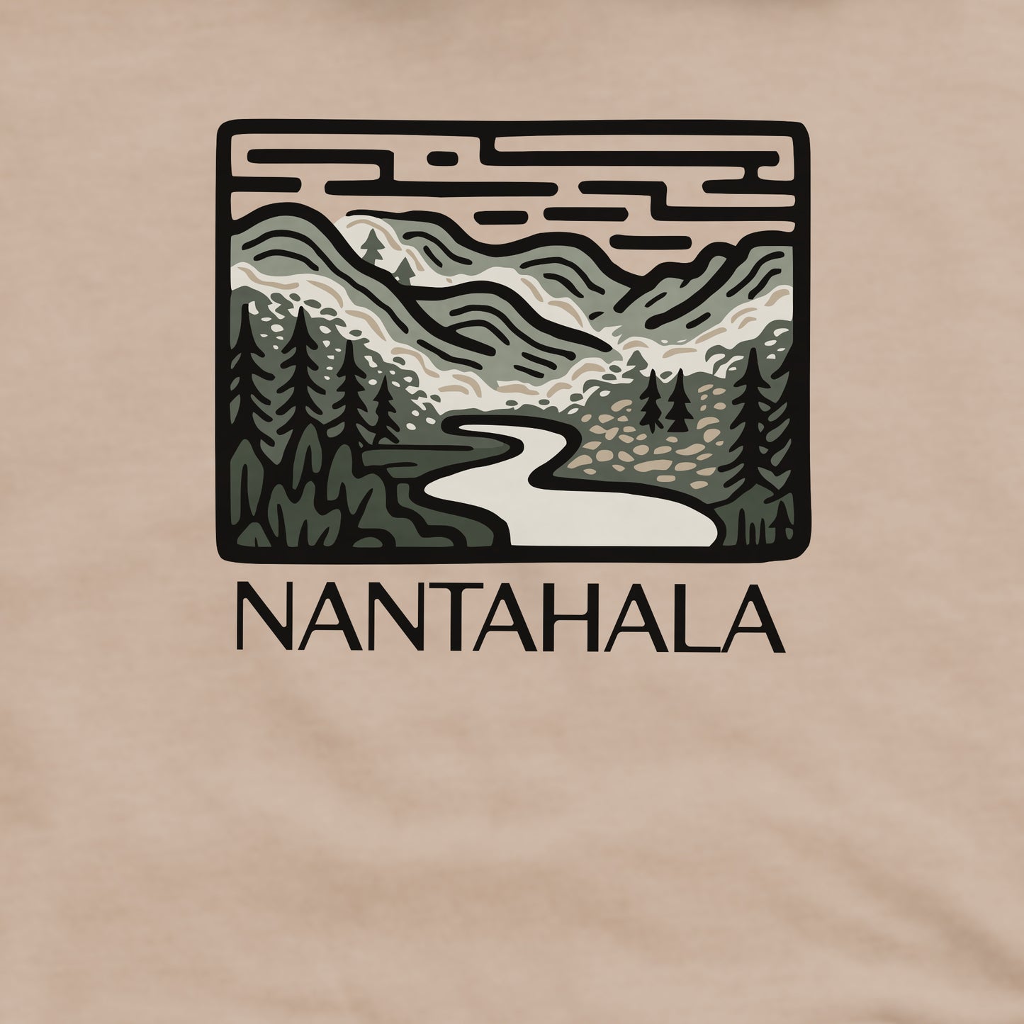 Nantahala National Forest Crewneck Sweatshirt Adventure and Outdoors Themed Sweatshirt