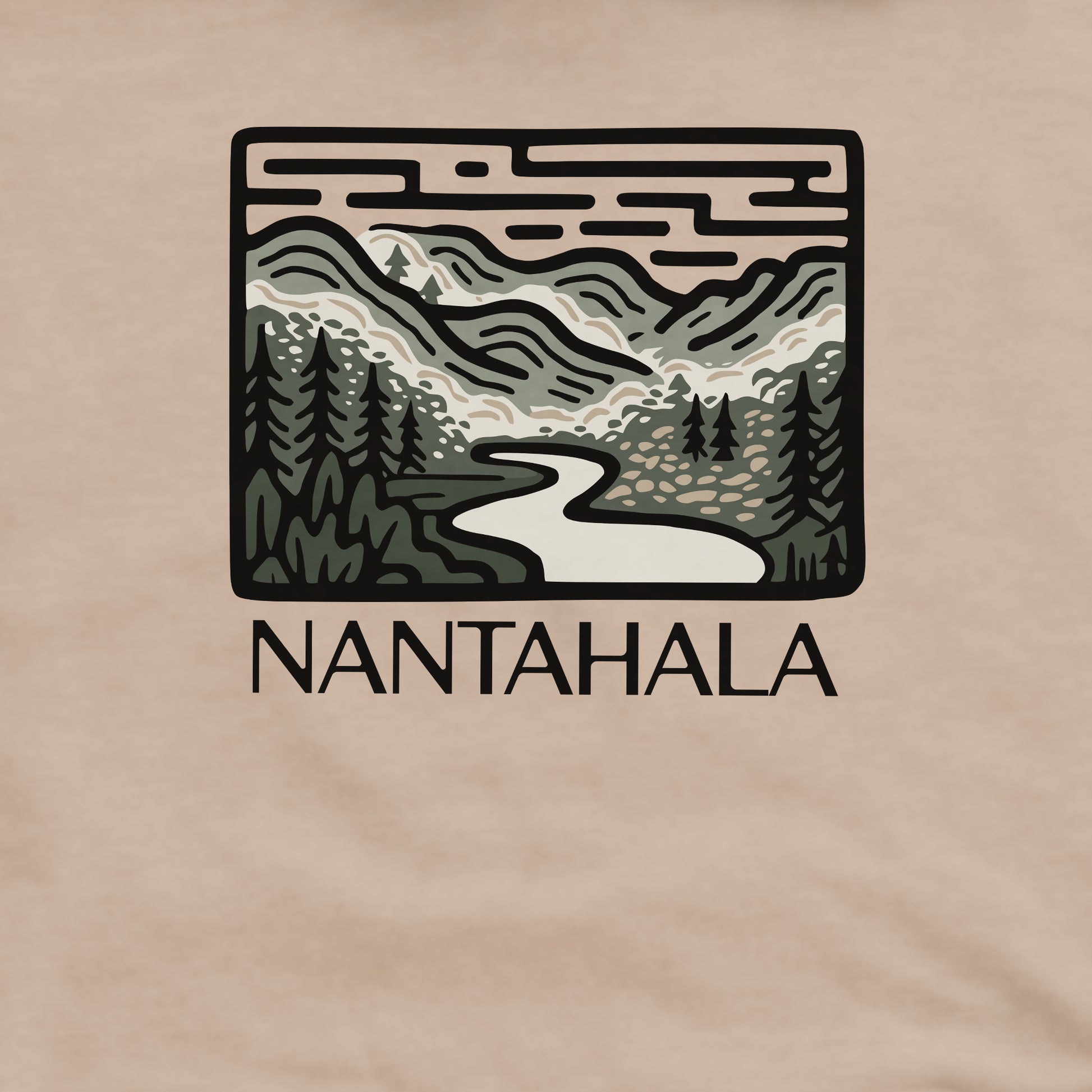 Nantahala National Forest Crewneck Sweatshirt Adventure and Outdoors Themed Sweatshirt