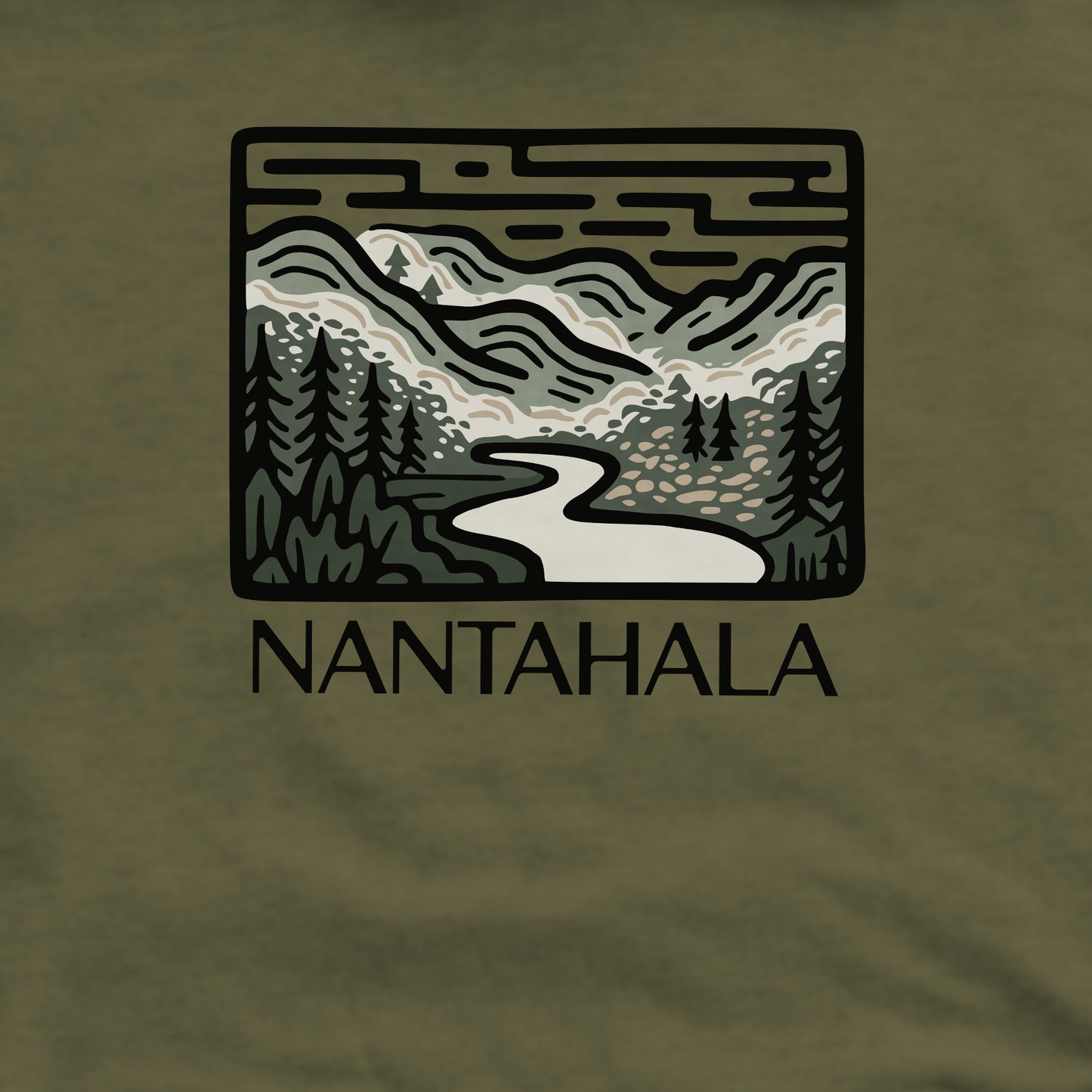 Nantahala National Forest Crewneck Sweatshirt Adventure and Outdoors Themed Sweatshirt