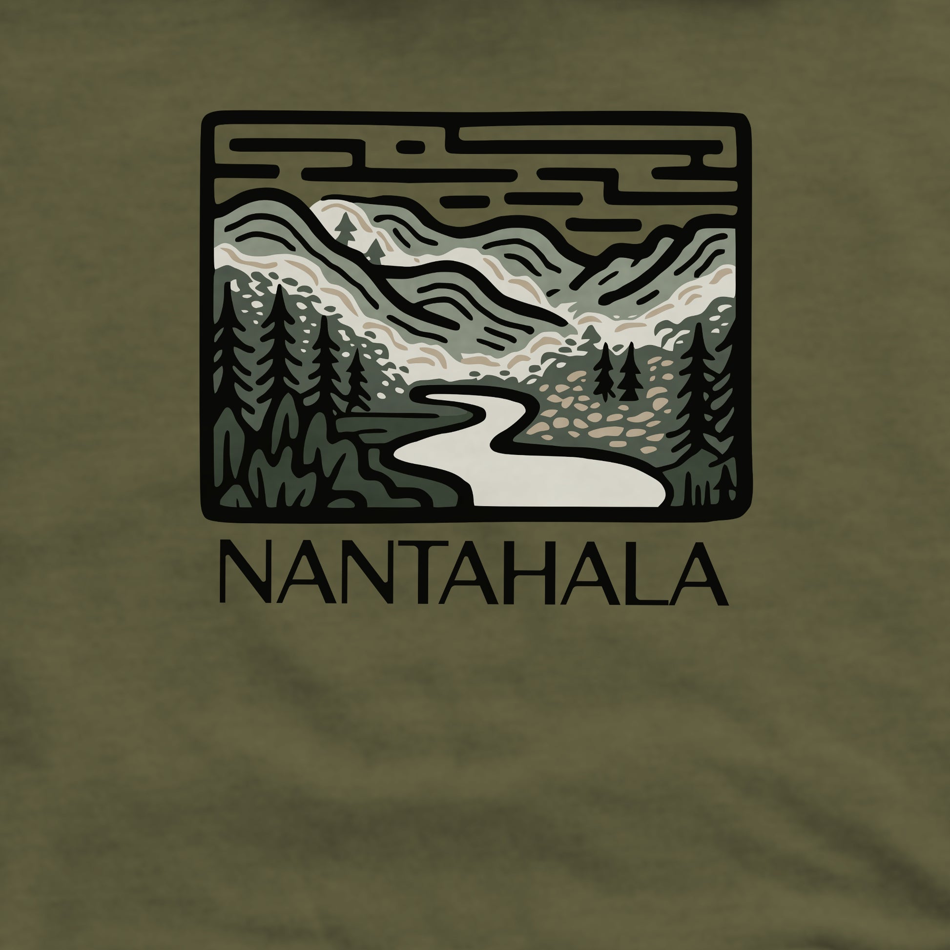 Nantahala National Forest Crewneck Sweatshirt Adventure and Outdoors Themed Sweatshirt
