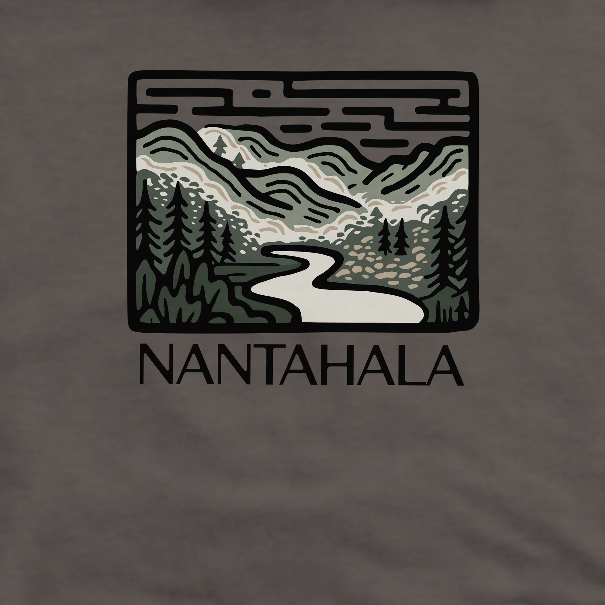 Nantahala National Forest Crewneck Sweatshirt Adventure and Outdoors Themed Sweatshirt