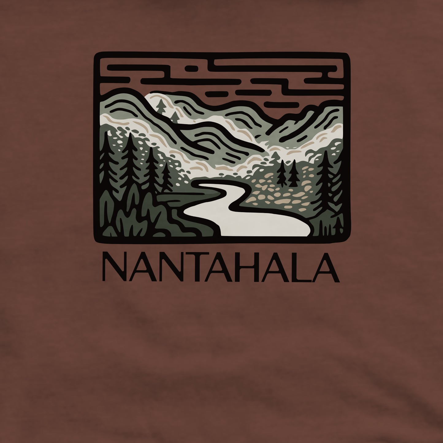 Nantahala National Forest Crewneck Sweatshirt Adventure and Outdoors Themed Sweatshirt