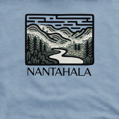 Nantahala National Forest Crewneck Sweatshirt Adventure and Outdoors Themed Sweatshirt