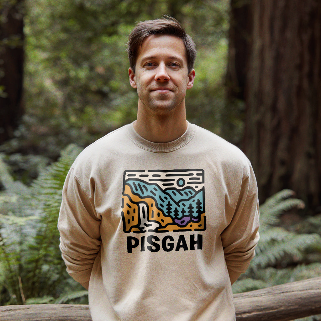 Pisgah National Forest Crewneck Sweatshirt Adventure and Outdoors Themed Sweatshirt