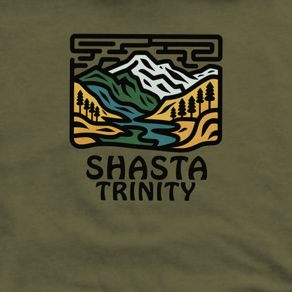 Shasta-Trinity National Forest Crewneck Sweatshirt Adventure and Outdoors Themed Sweatshirt