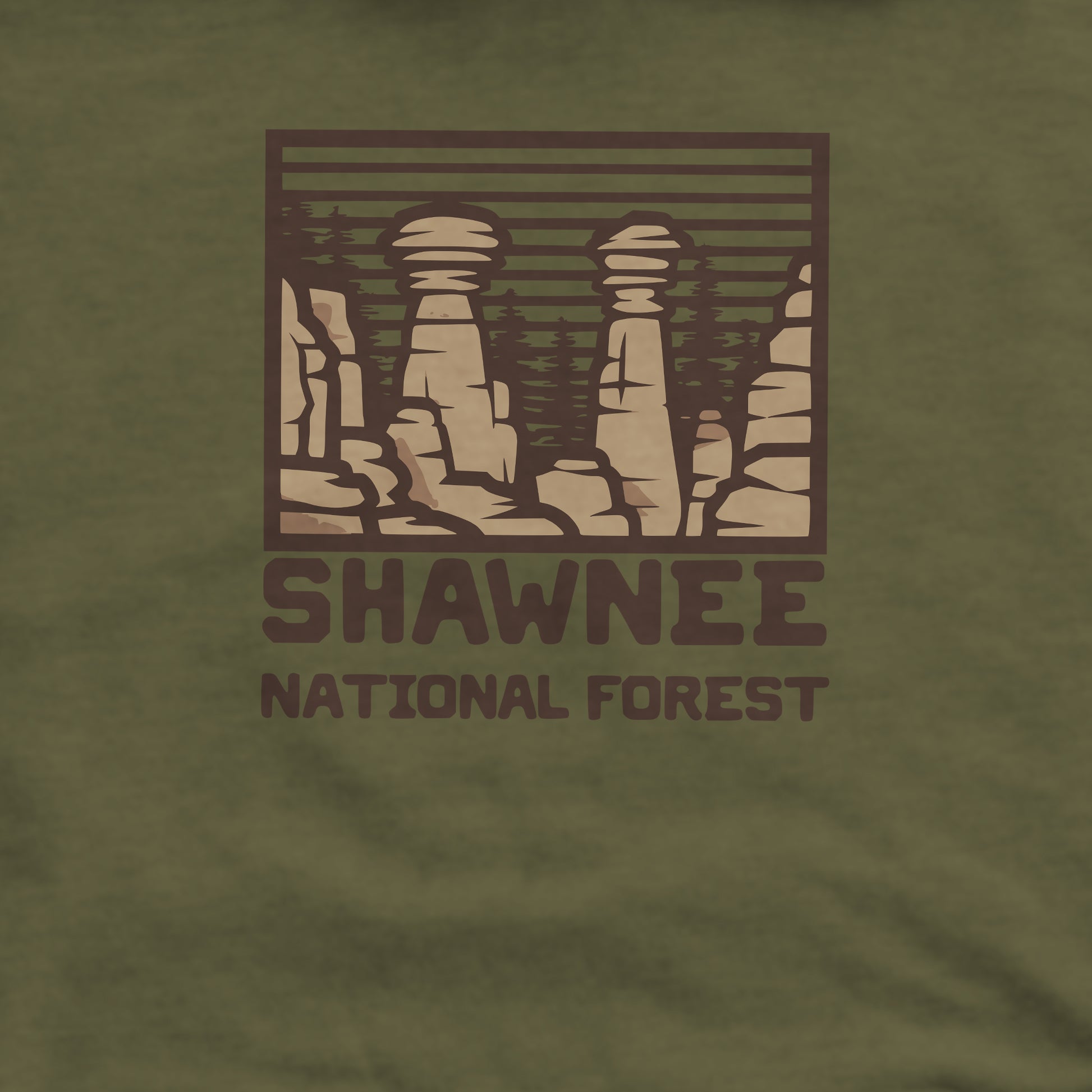 Shawnee National Forest Crewneck Sweatshirt Adventure and Outdoors Themed Sweatshirt