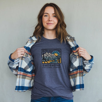 Shoshone National Forest T-Shirt Adventure and Outdoors Themed T-Shirt