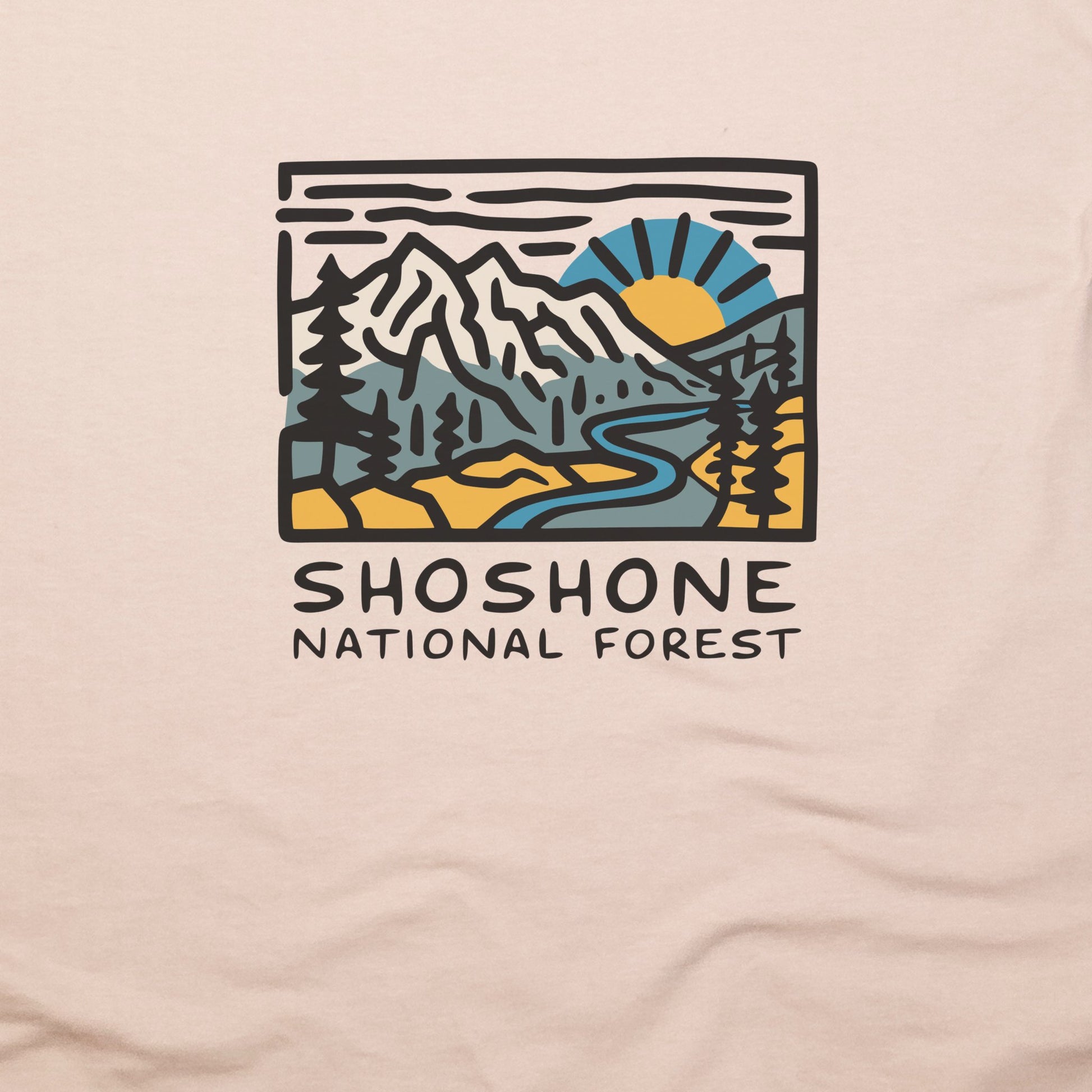 Shoshone National Forest T-Shirt Adventure and Outdoors Themed T-Shirt