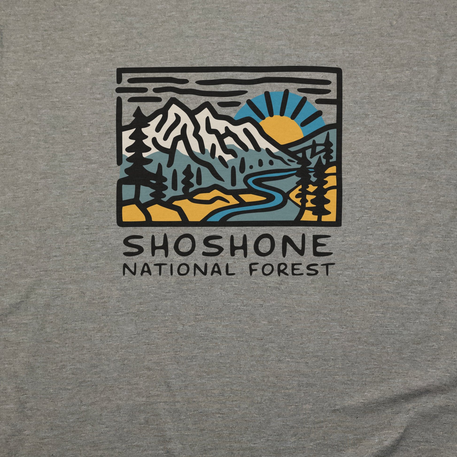 Shoshone National Forest T-Shirt Adventure and Outdoors Themed T-Shirt