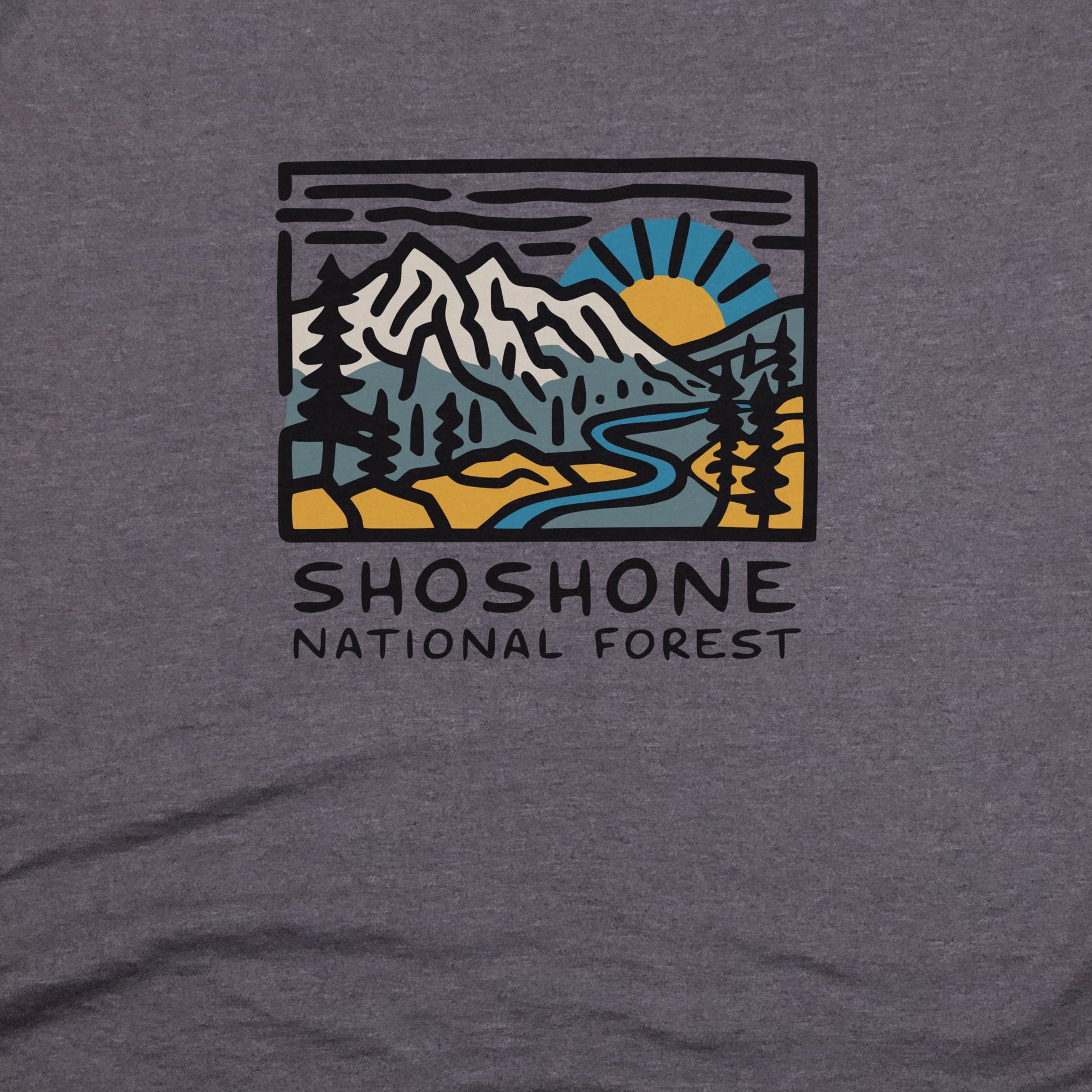 Shoshone National Forest T-Shirt Adventure and Outdoors Themed T-Shirt