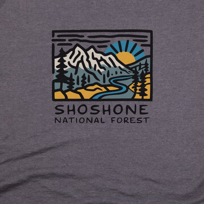 Shoshone National Forest T-Shirt Adventure and Outdoors Themed T-Shirt