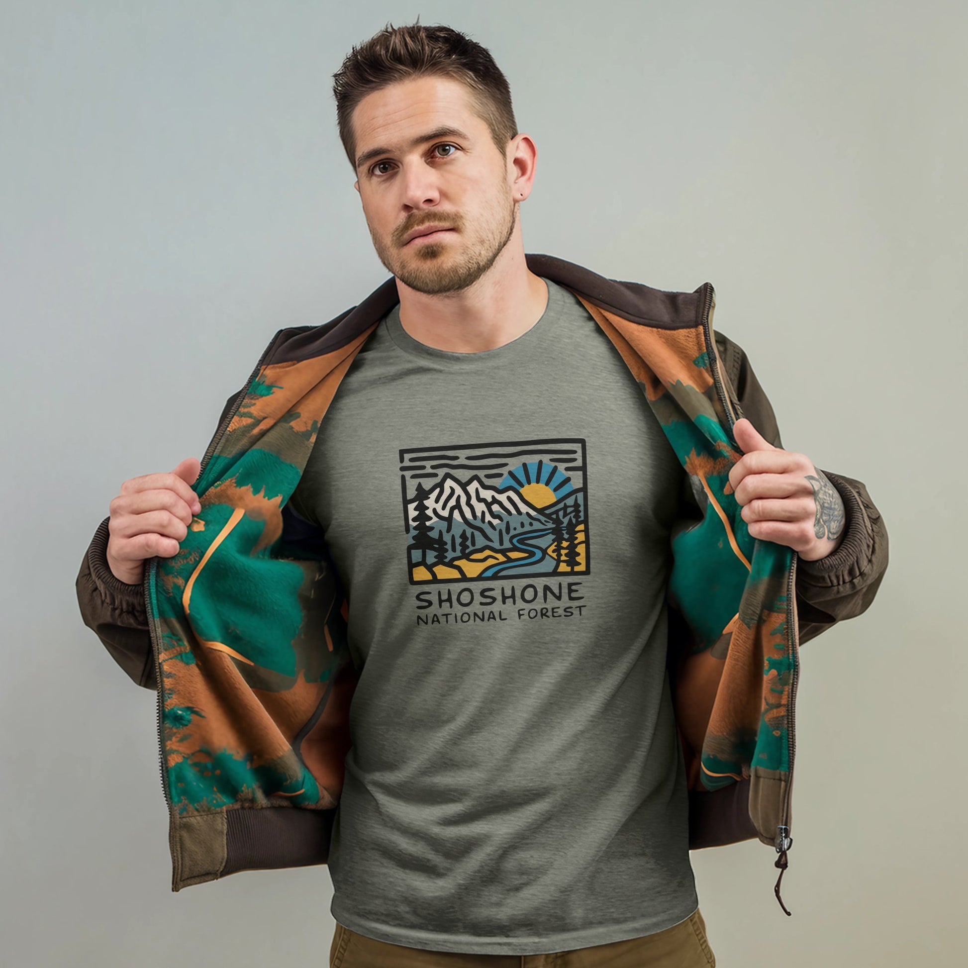 Shoshone National Forest T-Shirt Adventure and Outdoors Themed T-Shirt