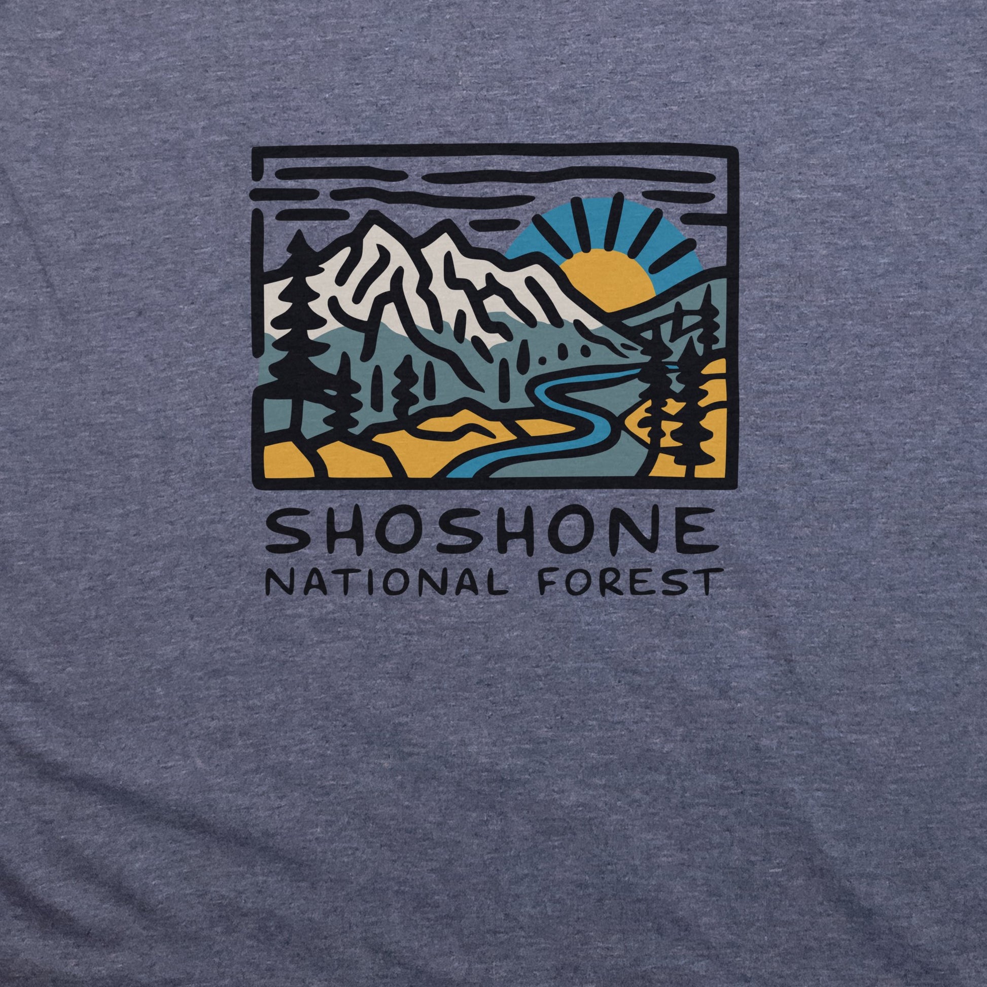 Shoshone National Forest T-Shirt Adventure and Outdoors Themed T-Shirt