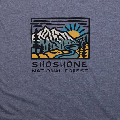 Shoshone National Forest T-Shirt Adventure and Outdoors Themed T-Shirt