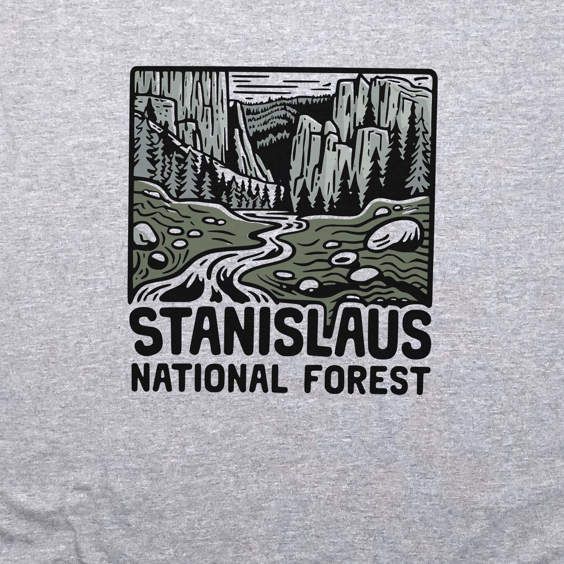 Stanislaus National Forest Crewneck Sweatshirt Adventure and Outdoors Themed Sweatshirt