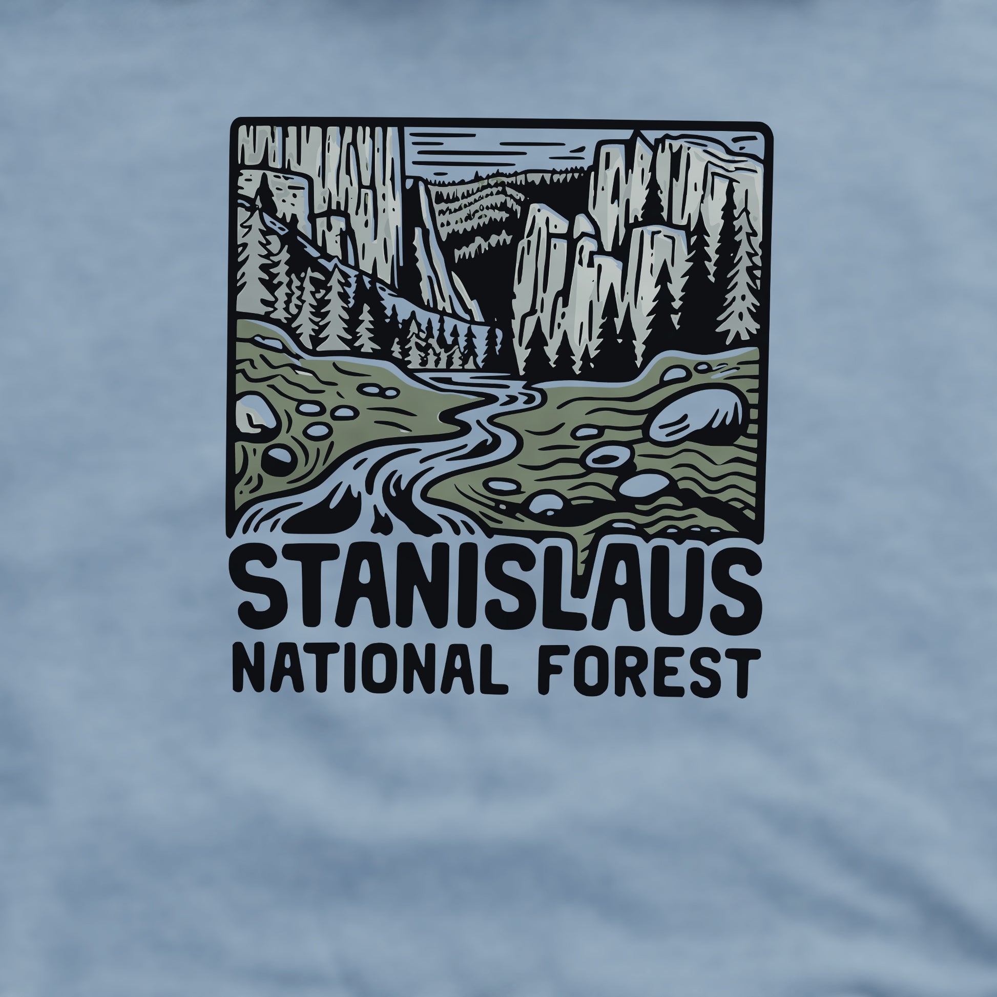 Stanislaus National Forest Crewneck Sweatshirt Adventure and Outdoors Themed Sweatshirt