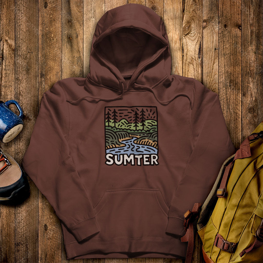 Sumter National Forest Hoodie Cocoa Adventure and Outdoors Themed Hoodie