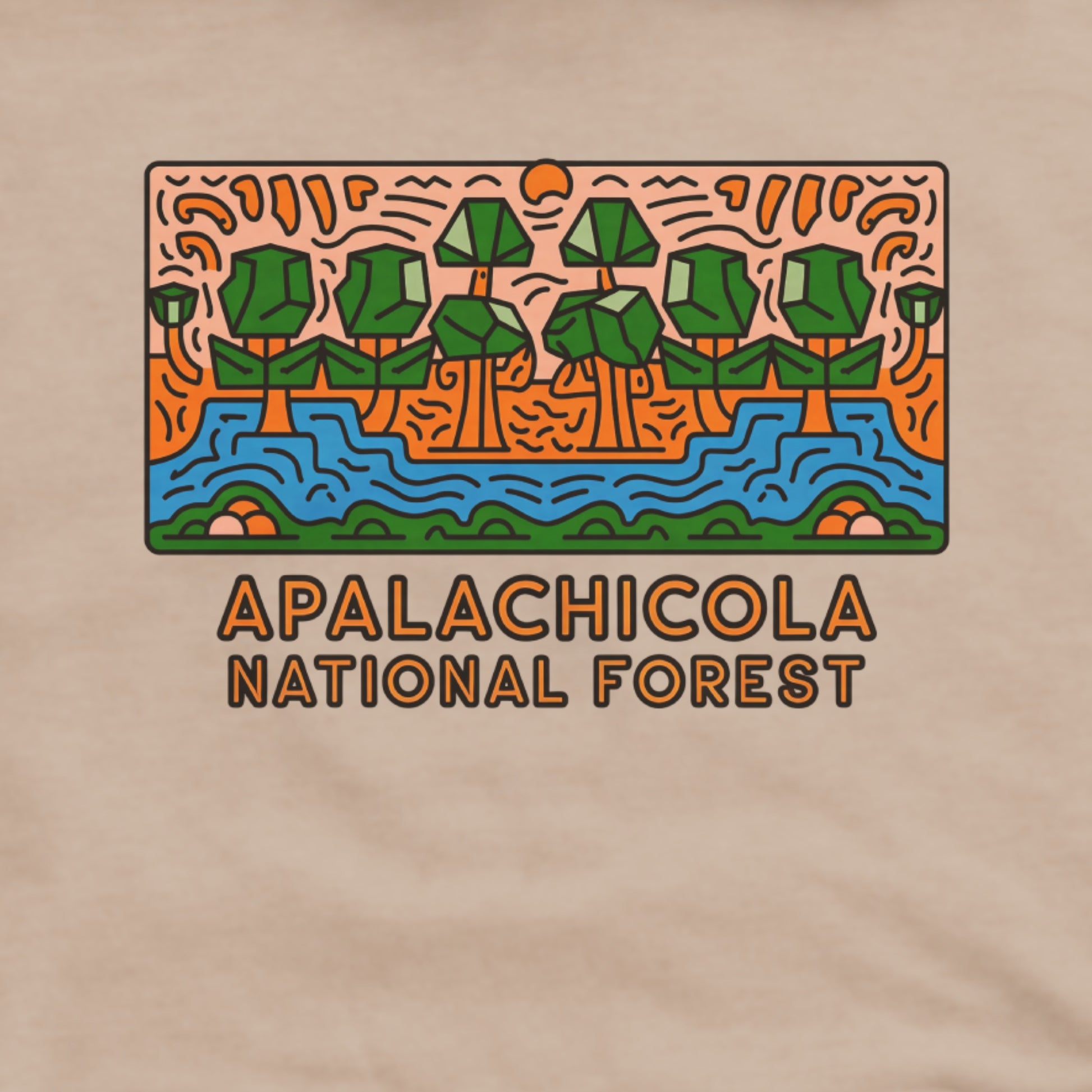 Apalachicola National Forest Hoodie Adventure and Outdoors Themed Hoodie