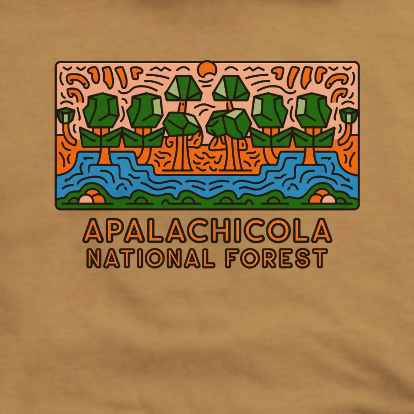 Apalachicola National Forest Hoodie Adventure and Outdoors Themed Hoodie