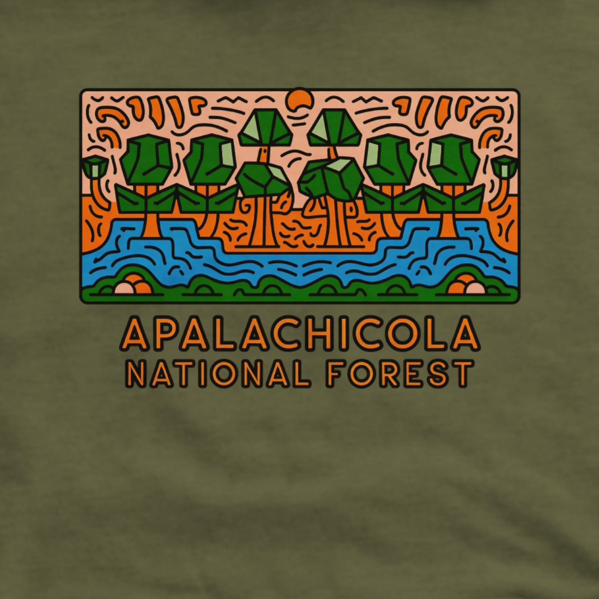 Apalachicola National Forest Hoodie Adventure and Outdoors Themed Hoodie
