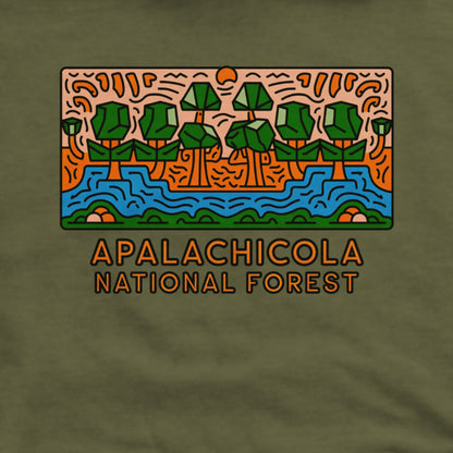 Apalachicola National Forest Hoodie Adventure and Outdoors Themed Hoodie