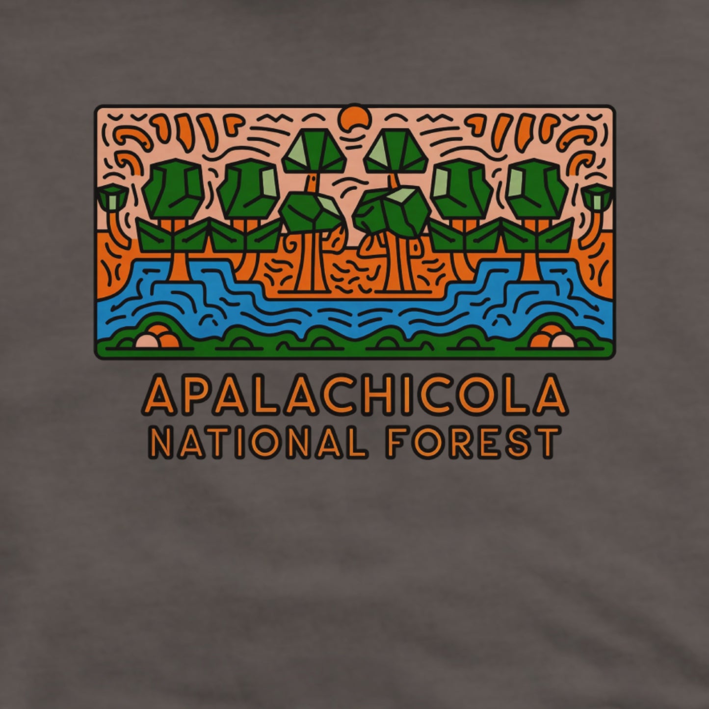 Apalachicola National Forest Hoodie Adventure and Outdoors Themed Hoodie