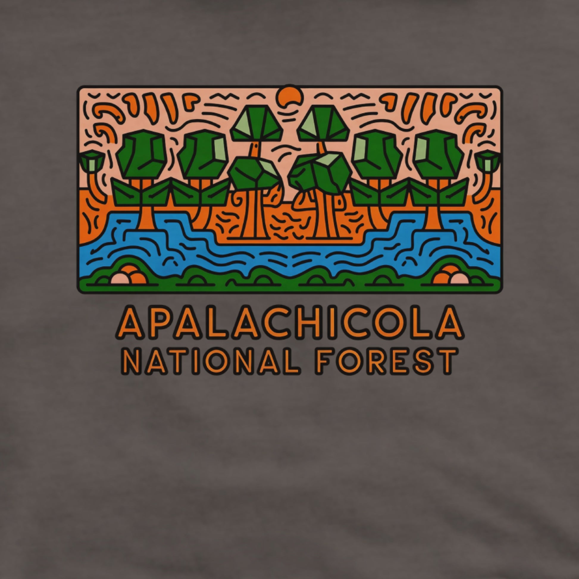 Apalachicola National Forest Hoodie Adventure and Outdoors Themed Hoodie
