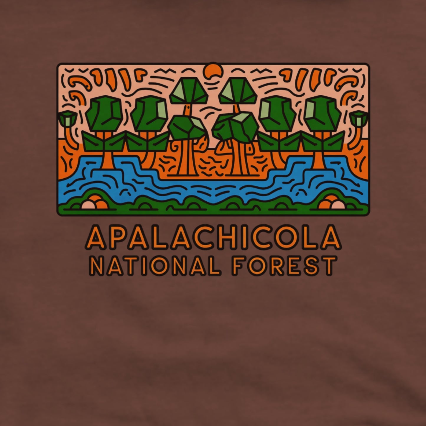 Apalachicola National Forest Hoodie Adventure and Outdoors Themed Hoodie