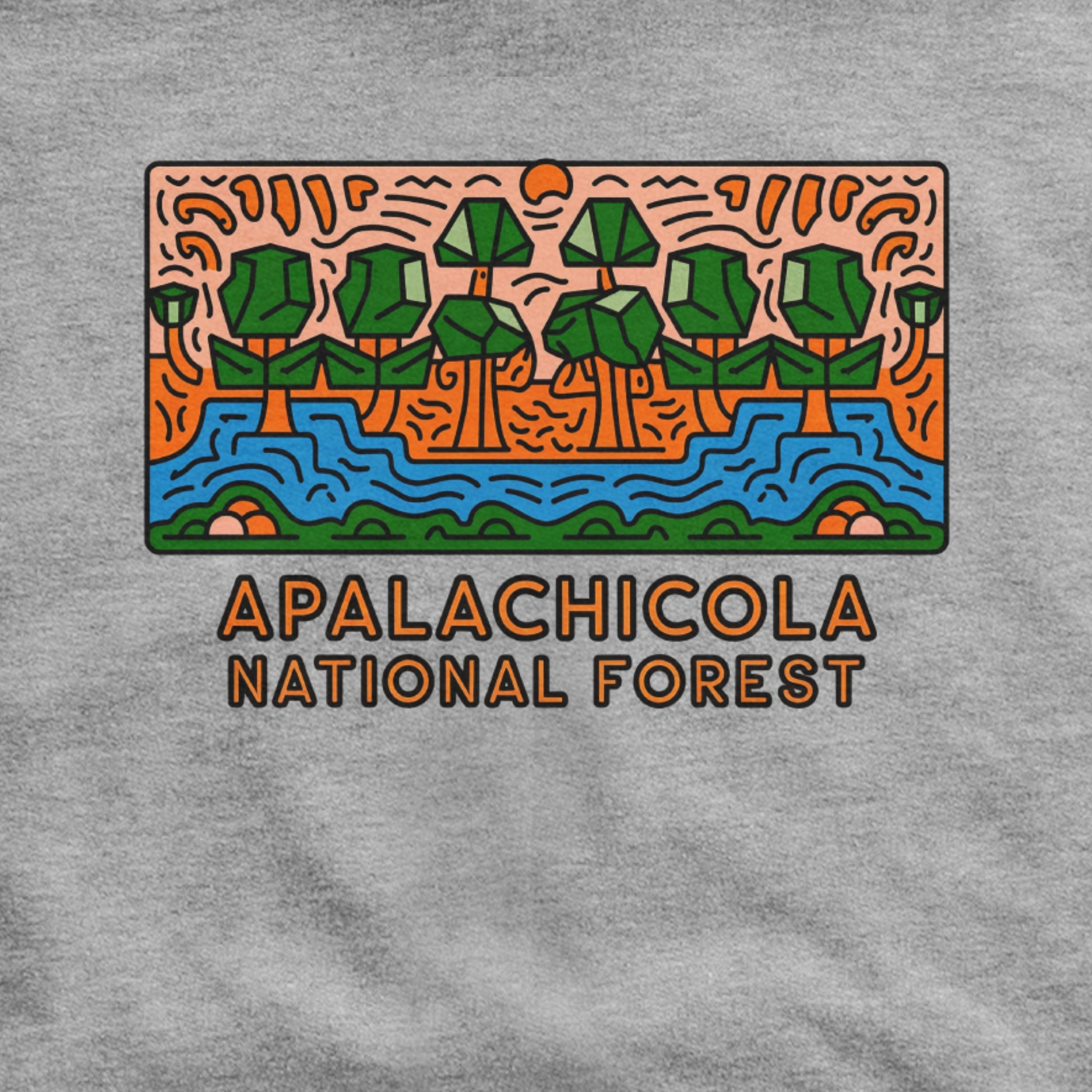 Apalachicola National Forest Hoodie Adventure and Outdoors Themed Hoodie