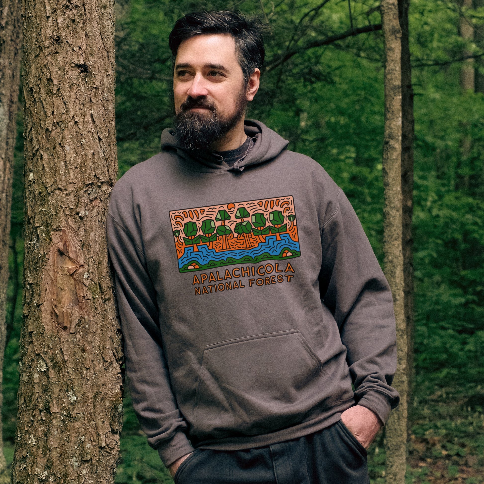Apalachicola National Forest Hoodie Adventure and Outdoors Themed Hoodie