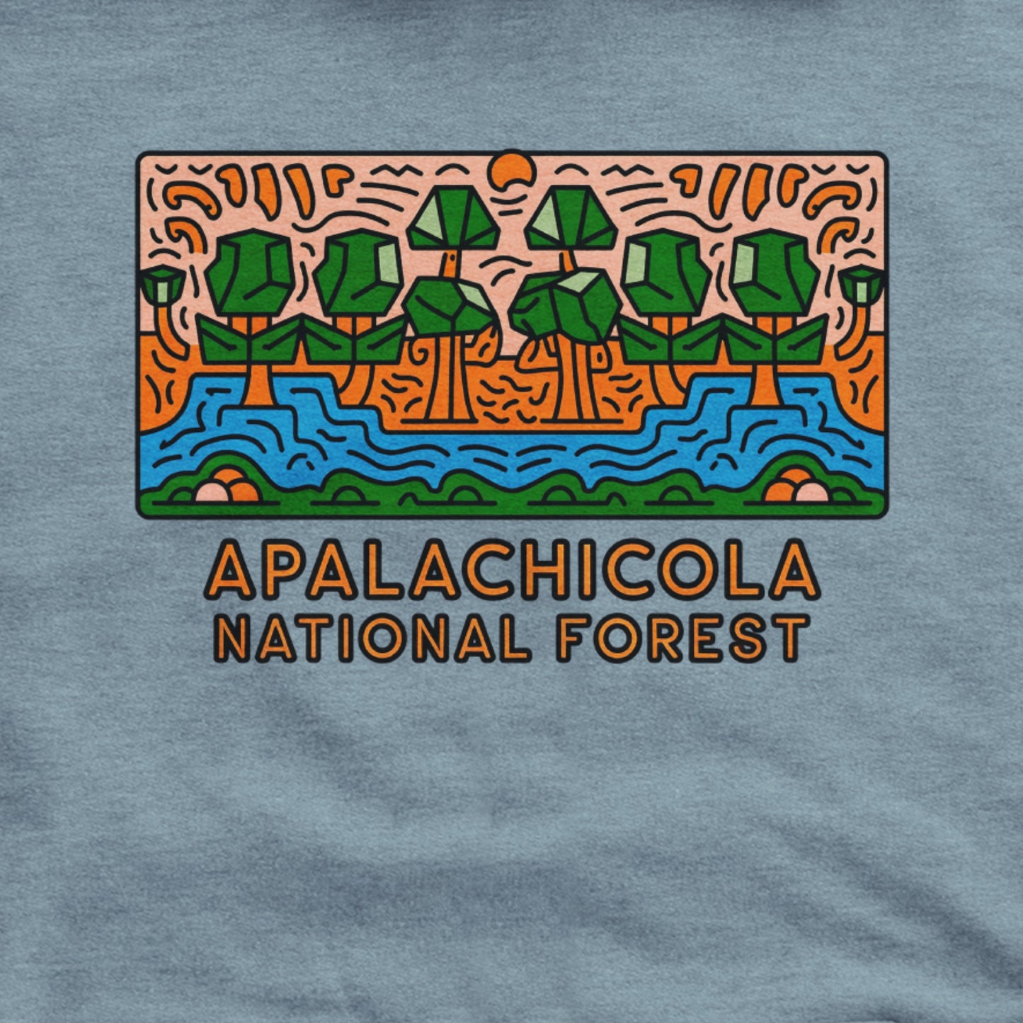 Apalachicola National Forest Hoodie Adventure and Outdoors Themed Hoodie