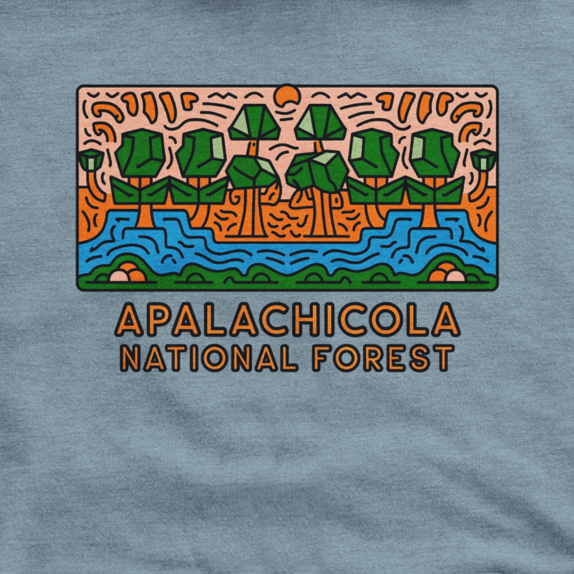 Apalachicola National Forest Hoodie Adventure and Outdoors Themed Hoodie