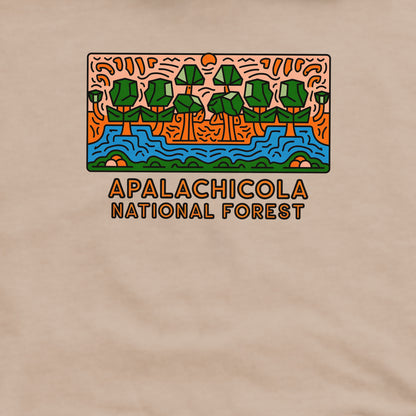 Apalachicola National Forest Crewneck Sweatshirt Adventure and Outdoors Themed Sweatshirt