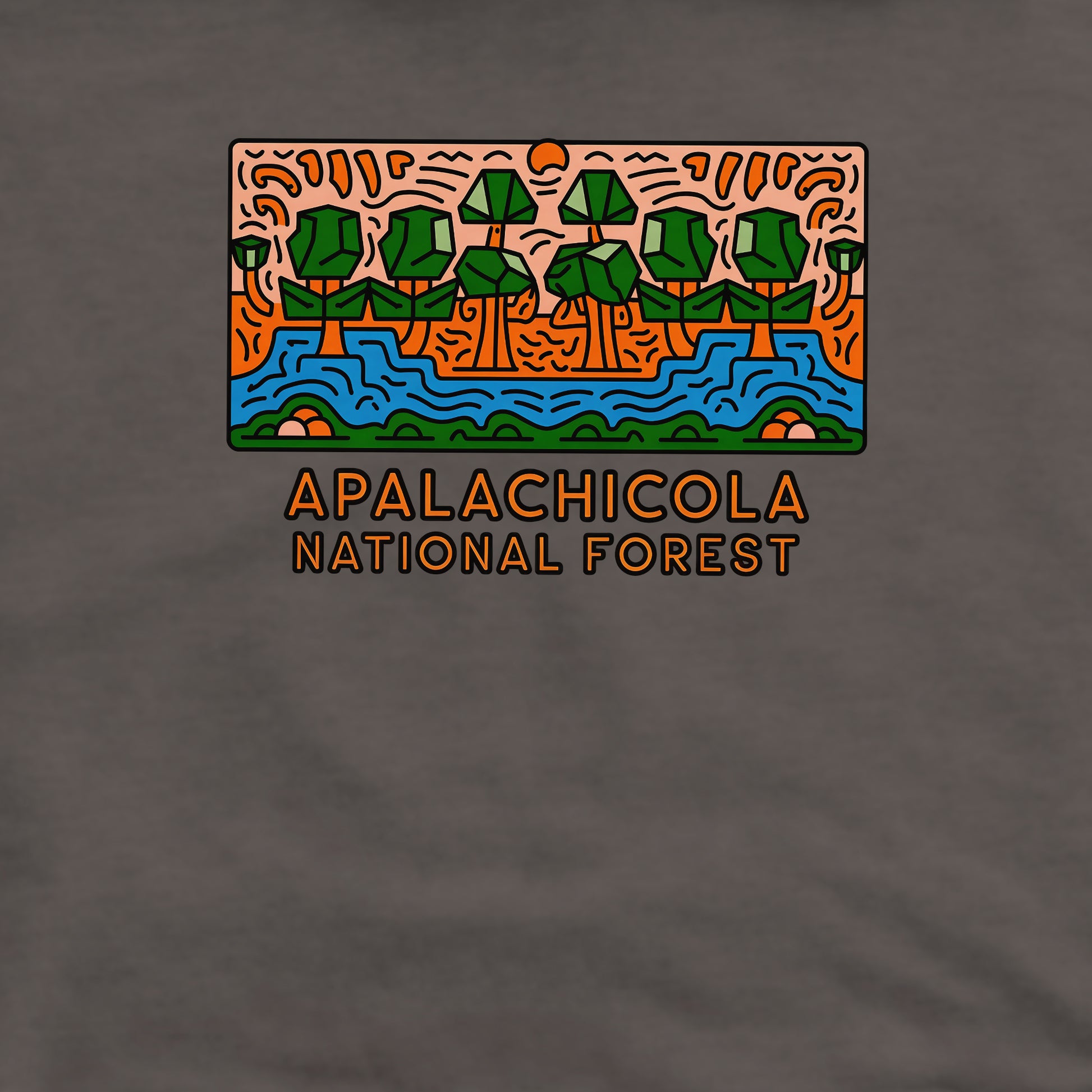 Apalachicola National Forest Crewneck Sweatshirt Adventure and Outdoors Themed Sweatshirt