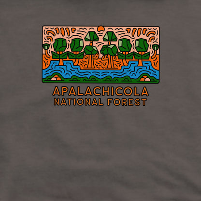 Apalachicola National Forest Crewneck Sweatshirt Adventure and Outdoors Themed Sweatshirt
