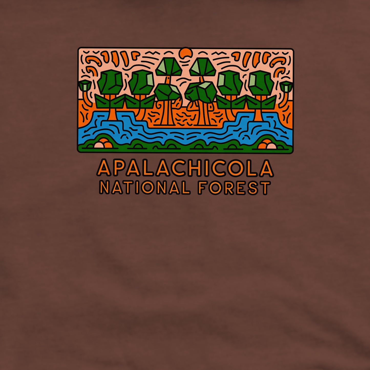 Apalachicola National Forest Crewneck Sweatshirt Adventure and Outdoors Themed Sweatshirt