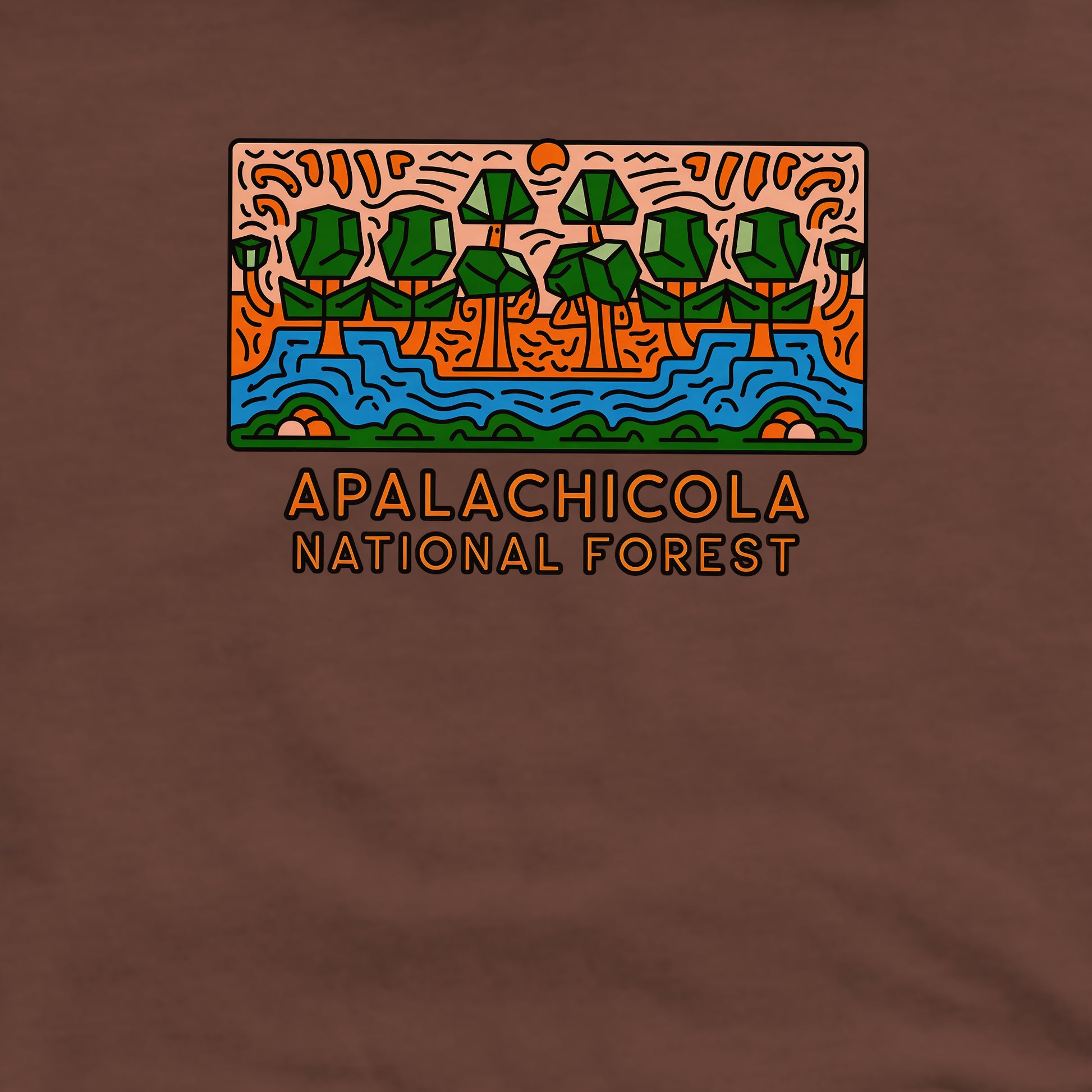 Apalachicola National Forest Crewneck Sweatshirt Adventure and Outdoors Themed Sweatshirt