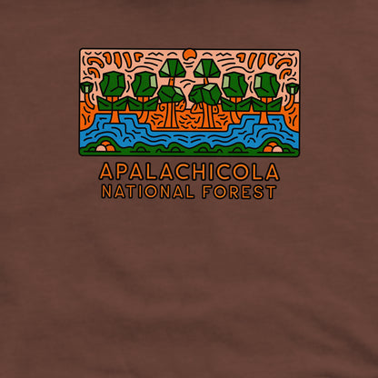 Apalachicola National Forest Crewneck Sweatshirt Adventure and Outdoors Themed Sweatshirt