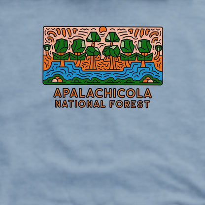 Apalachicola National Forest Crewneck Sweatshirt Adventure and Outdoors Themed Sweatshirt